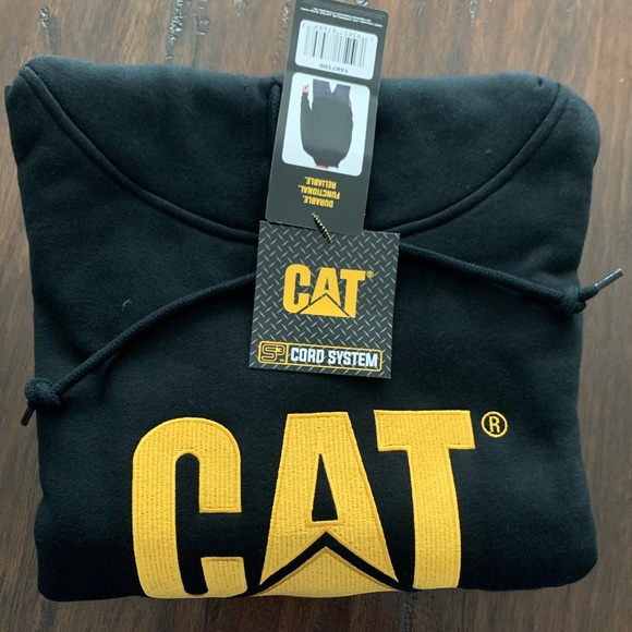 NWT! Caterpillar / CAT Heavy Duty Work Wear Hoodie/sweatshirt L, XL and XXL - Picture 1 of 12